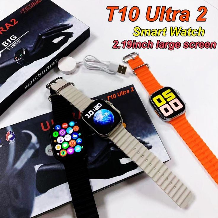 T10 Ultra Smartwatch, Black