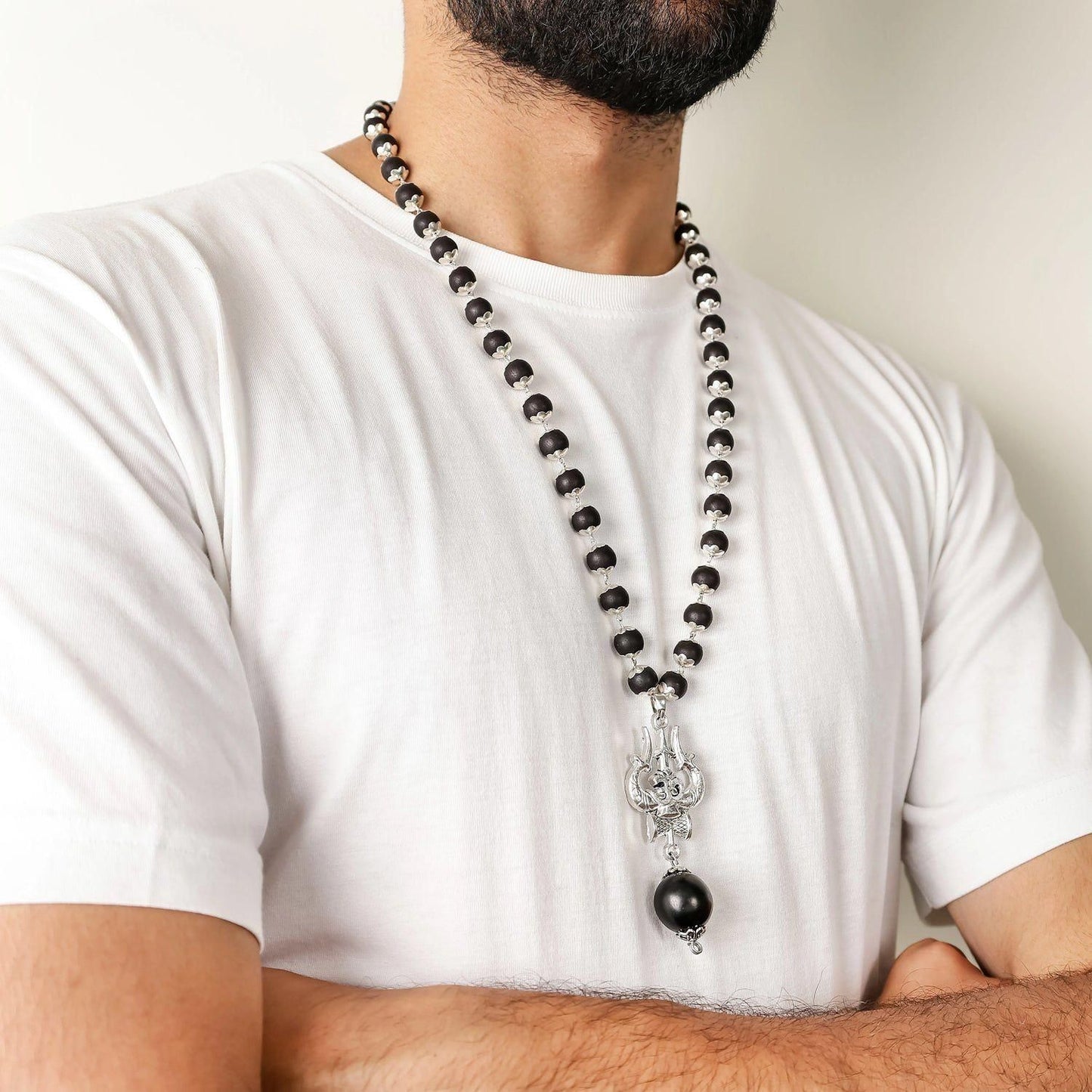 Original Om Shiva Trishool Karungali Mala