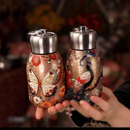 Hot & Cold Stainless Steel Vacuum Bottle  300ml (Multi Design)