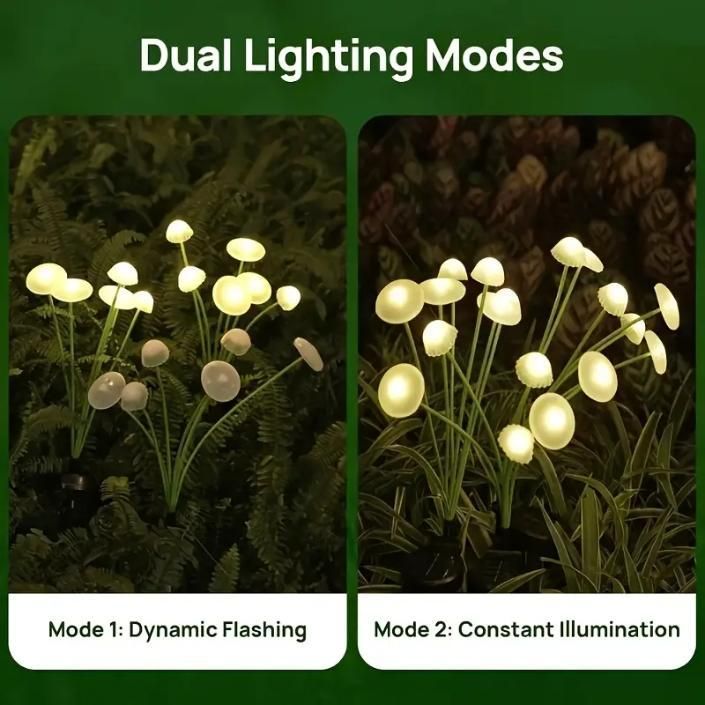 Solar LED Jellyfish Mushroom Lights for Garden