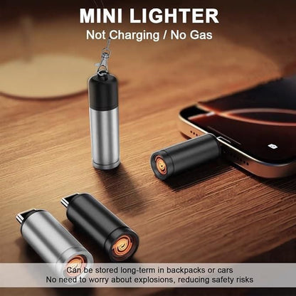 Electric Cigarette Lighter - Plug-in USB Pocket Portable Outdoor Mouth-Blow