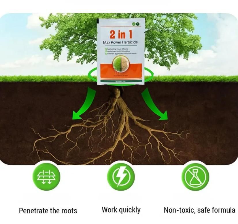 Dual-Action Weed Killer - Max Power Herbicide (Pack of 2)