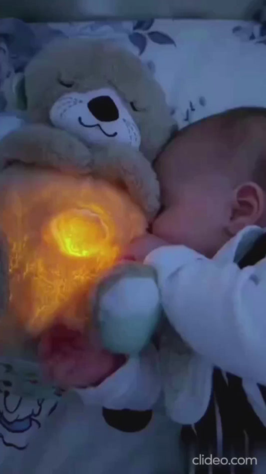 Breathing Teddy Bear with Soothing Music, Comfort Plush