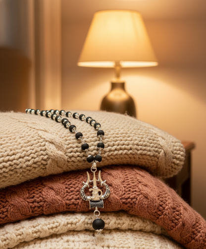 Original Om Shiva Trishool Karungali Mala